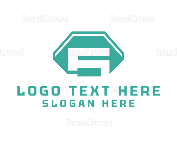 Modern Polygonal Number 5 Logo