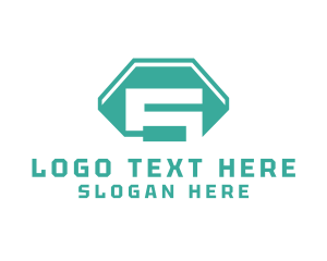 Modern - Modern Polygonal Number 5 logo design