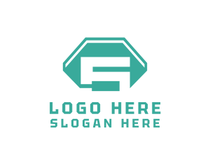 Modern Polygonal Number 5 Logo