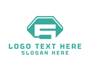 Modern Polygonal Number 5 Logo