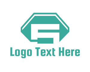 Tv Channel - Polygonal Number 5 logo design