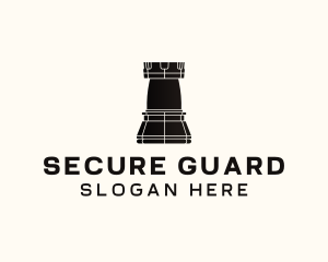 Rook Chess Security logo design