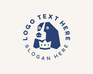 Roller Skate - Crown Pet Dog logo design