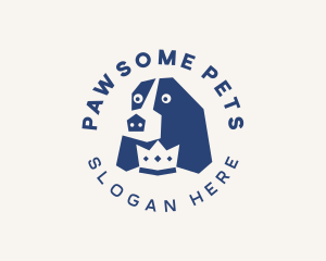 Crown Pet Dog logo design