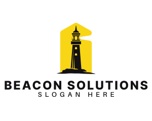 Beacon - Lighthouse Tower Port logo design