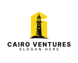 Lighthouse Tower Port logo design