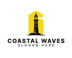 Coast - Lighthouse Tower Port logo design