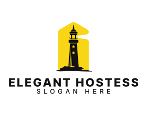 Lighthouse Tower Port logo design