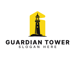 Watchtower - Lighthouse Tower Port logo design