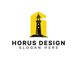 Lighthouse Tower Port logo design