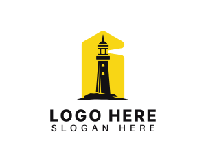 Lighthouse Tower Port logo design