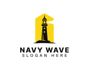 Navy - Lighthouse Tower Port logo design