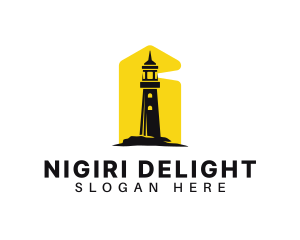 Lighthouse Tower Port logo design