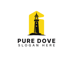 Lighthouse Tower Port logo design