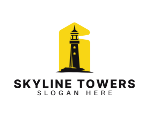 Lighthouse Tower Port logo design