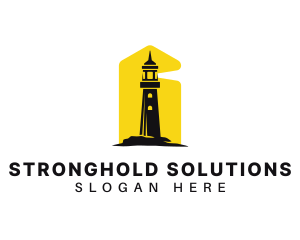 Lighthouse Tower Port logo design