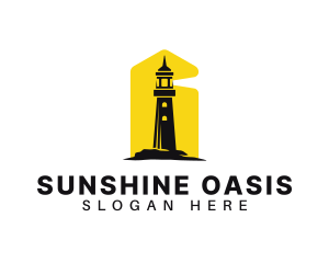 Lighthouse Tower Port logo design