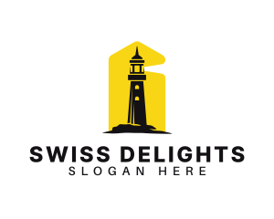 Lighthouse Tower Port logo design