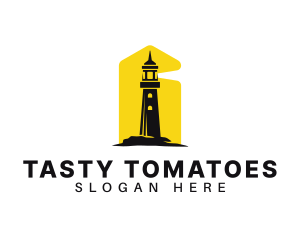 Lighthouse Tower Port logo design