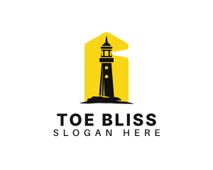 Lighthouse Tower Port logo design