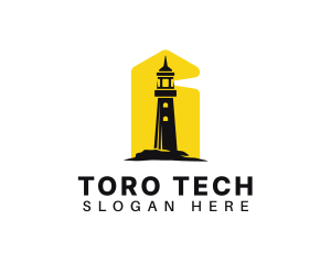 Lighthouse Tower Port logo design