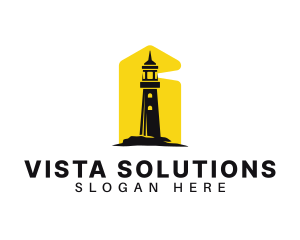 Lighthouse Tower Port logo design