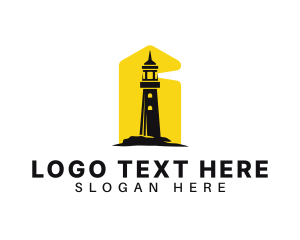 Coast - Lighthouse Tower Port logo design