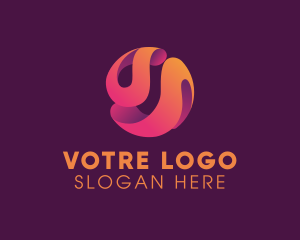 Modern Marketing Globe  Logo