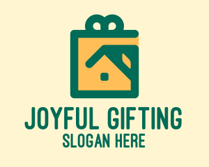 Gift - House Roof Gift logo design