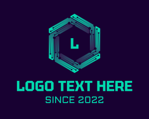 Technology - Circuit Programmer Letter Technology logo design