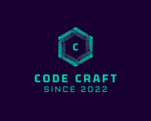 Coding - Circuit Programmer Technology logo design