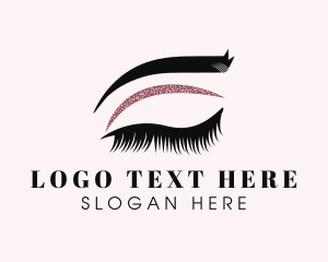Glam - Eye Makeup Microblading logo design