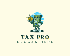 Taxation - Cash Money Coin logo design