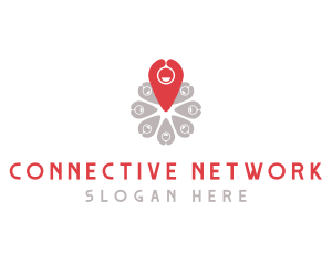 Meetup - Community Location Pin logo design