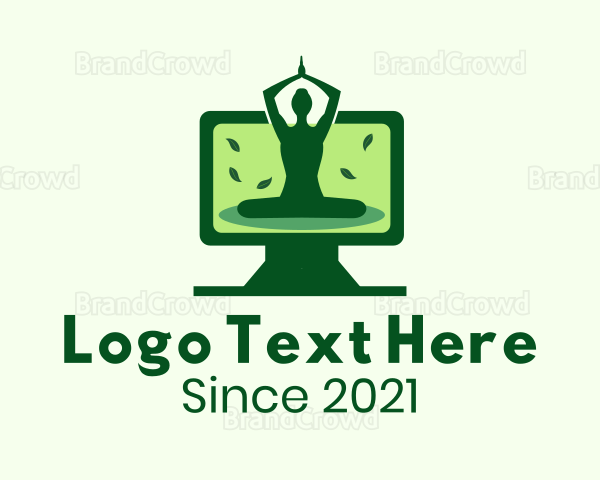 Online Yoga Fitness Class Logo