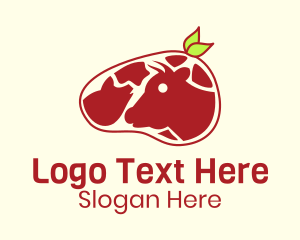Organic Beef Meat Logo
