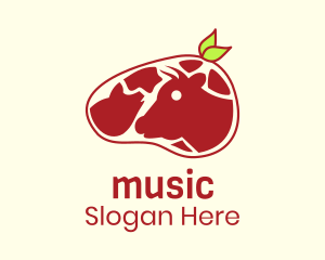 Organic Beef Meat Logo