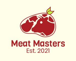 Organic Beef Meat logo design