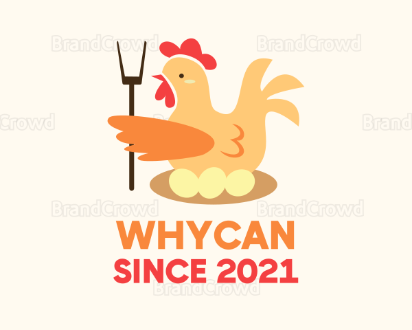 Chicken Egg Farmer Logo
