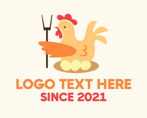 Barn - Chicken Egg Farmer logo design