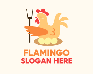 Chicken Egg Farmer  Logo