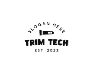 Trim - Razor Haircut Trim logo design