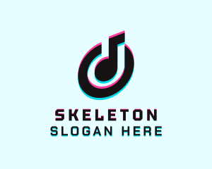 Static Motion - Glitch Music App logo design