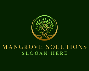 Mangrove - Tree Wellness Spa logo design