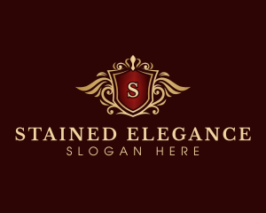 Crown Elegant Wing logo design