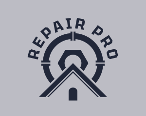 Home Pipe Plumbing Repair logo design