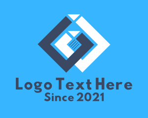 Computer Chip - Document Ledger App logo design