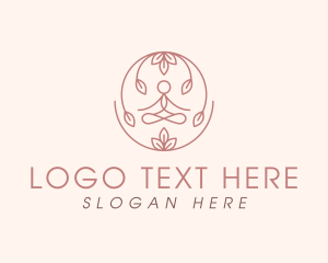 Nature - Nature Human Yoga logo design