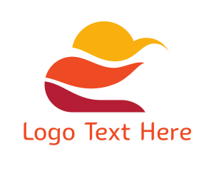 Sky - Orange  Sky logo design