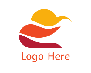 Sunshine - Orange  Sky logo design